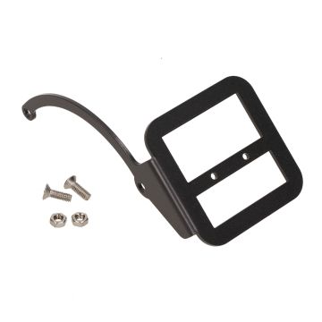Porta targa/targa nero sul lato