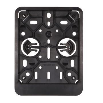 Portatarga nero per scooter/ciclomotore piccolo Belgio 10 cm di larghezza/12 cm di altezza