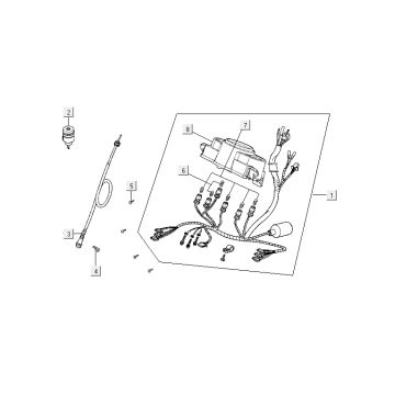 Contachilometri - Cockpit - Cavo tachimetro Kymco Agility 12' 4 tempi nero