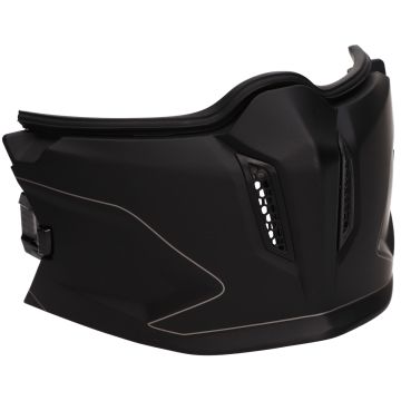 Mentoniera MT Streetfighter slide-click nera opaca