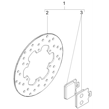Disco freno - Pastiglie freno Vespa GTS 125 IE ABS Euro 4 2019