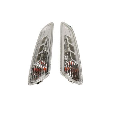 Set indicatori di direzione con luci diurne a LED trasparenti Vespa Primavera/Sprint anteriori