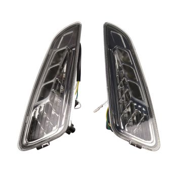 Set indicatori di direzione a LED con luci diurne Vespa Primavera/Sprint Audi look smoke anteriore DMP