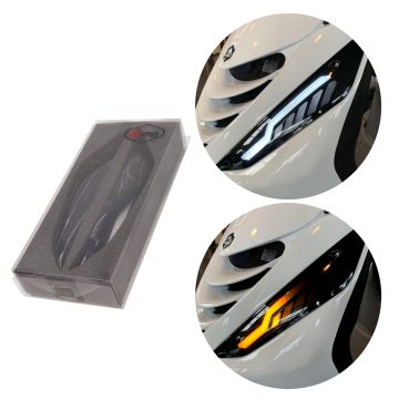 Set lampeggiatori anteriori Piaggio Zip 2000-> led matrix stile Alpha