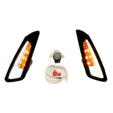 Set luci di marcia diurna Power 1 LED Tube 2.0 per Vespa Primavera/Sprint, anteriore fumé (incluso cablaggio)