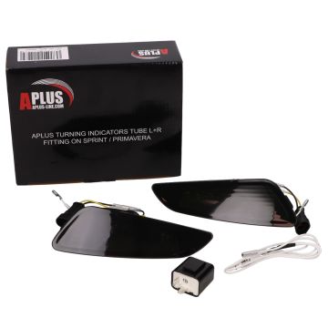 Set frecce Vespa Primavera/Sprint Tube + luci diurne anteriori fumé