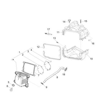 Convogliatori di raffreddamento - Coperchio valvole - Candela Vespa Primavera 50 4T 2V AC 25km/h