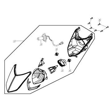 Fanale anteriore Agility CITY 16 125