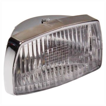 Faro BA15S 6V 15W Honda Camino modello originale con bordo cromato