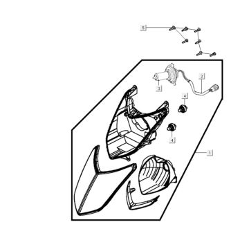Fanale anteriore Kymco Agility City 16 200i