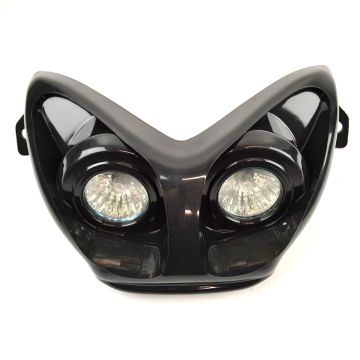 Faro anteriore nero alogeno speciale Yamaha Aerox/MBK Nitro DMP