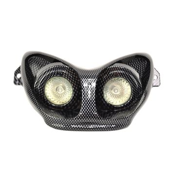 Faro alogeno in carbonio Yamaha Aerox/MBK Nitro