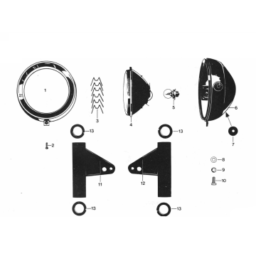 Faro Zundapp C50 Sport 529-010