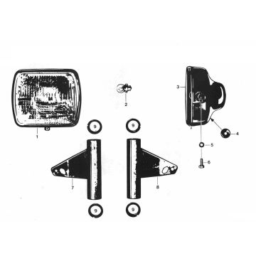 Faro anteriore Zundapp GTS 50 529-024 tm 029