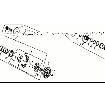 Frizione - Scatola frizione Sym Allo GT (WH006 S882U) argento bianco