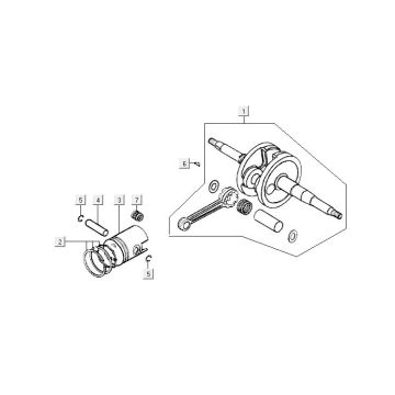 Albero motore Kymco MXU 50