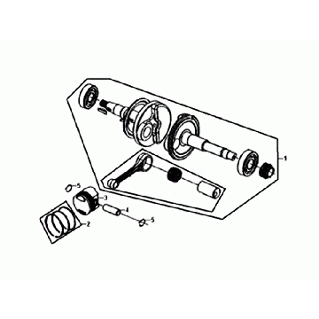 Albero motore Sym Orbit III nero