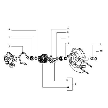 Albero motore Piaggio Ciao 50 2T AC