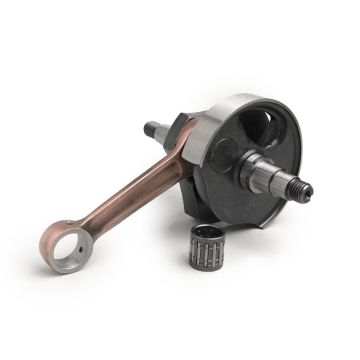 Albero motore standard originale BGM (valvola rotativa), corsa 51 mm, biella 97 mm, albero di conversione da 20 mm di diametro conico a 125 cc (PK50XL/XL2) e accensione elettronica 12V (V50.50N, PV, ET3, PK50S, PK80S, PK125S)