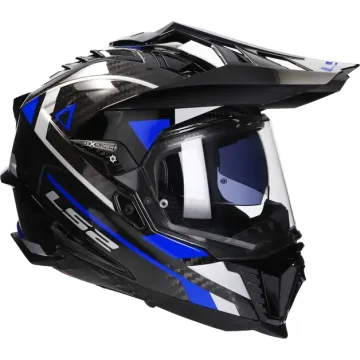  Casco adventure LS2 Explorer C Adventure MX701 nero / blu