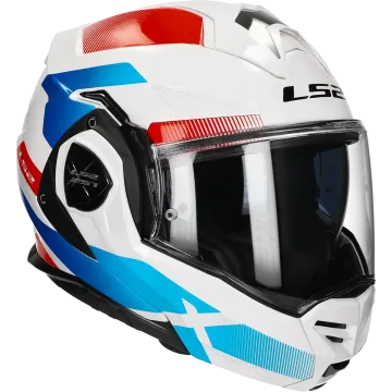 Casco modulare (mentoniera reversibile) LS2 Advant X Nova FF901 bianco / blu / rosso