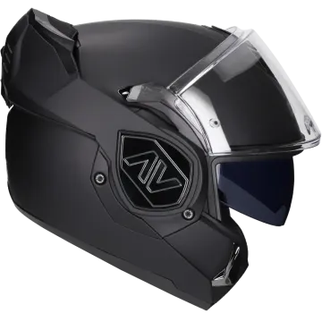 Casco modulare (mentoniera reversibile) Advant Solid FF906 nero opaco