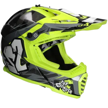  Casco cross LS2 Fast II Mini Crusher MX437 giallo