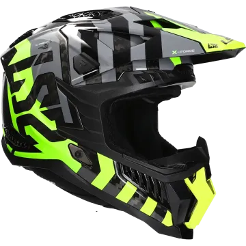 Casco cross LS2 X-Force Barrier MX703 giallo fluo / verde