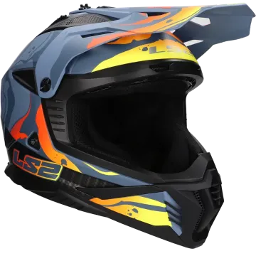  Casco cross LS2 Fast II Wash MX708 grigio