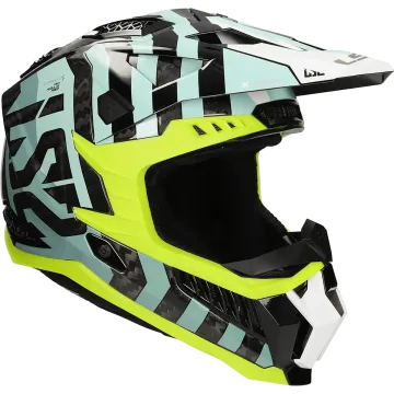 Casco cross LS2 X-Force Barrier MX703 blu cielo