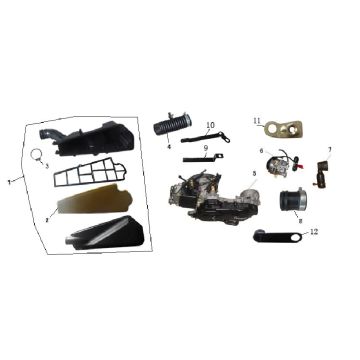 Filtro aria Turbho RG 50 4T AC blu bianco
