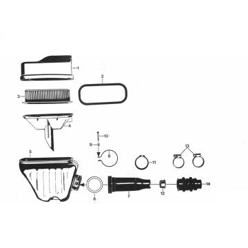 Filtro aria Zundapp 529 di tutti i tipi