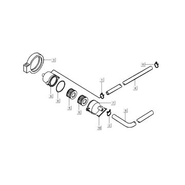 Membrana pneumatica Kymco Super9 a 2 tempi nuovo modello argento