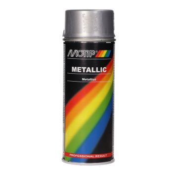 Bomboletta spray metallica argentata 400ml Motip