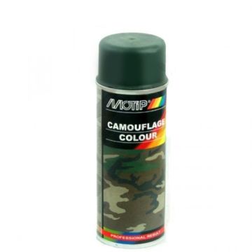 Bomboletta spray verde oliva militare 400ml Motip
