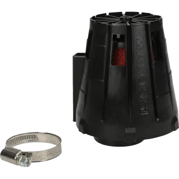 Filtro aria/filtro di potenza -Malossi E5- 0 gradi/larghezza di connessione = 35 mm - nero/PHVA 12/Mikuni VM 19-22 nero 042419.C0