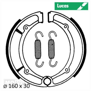 Kit ganasce freno Yamaha/MBK 160x30 Lucas