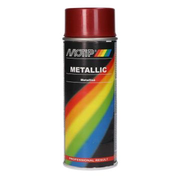 Bomboletta spray rossa metallizzata 400ml Motip