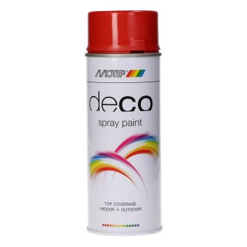 Bomboletta spray rosso fuoco lucida 400ml Ral 3000 Motip