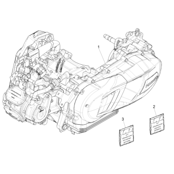 Blocco motore completo Piaggio Medley 125 ABS Euro 5 2021-2022