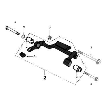 Motorophanging Peugeot Tweet 125 V E3 2013-2017