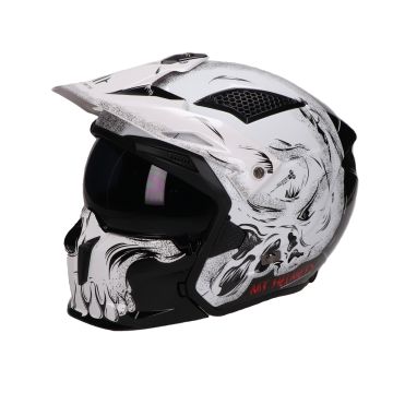 Casco MT Streetfighter SV Darkness nero/bianco