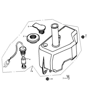 Serbatoio olio generico Roc 50 2 tempi 2010 in argento