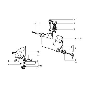Serbatoio olio Gilera Runner 50 2 tempi LC 1998-2005