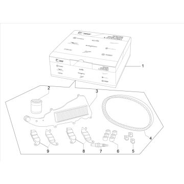 Pacchetto manutenzione Piaggio Beverly 300 IE ABS Euro 4 2016-2020