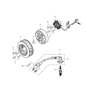 Accensione - Statore - Volano Peugeot Speedfight 2 50 2 tempi AC Euro2