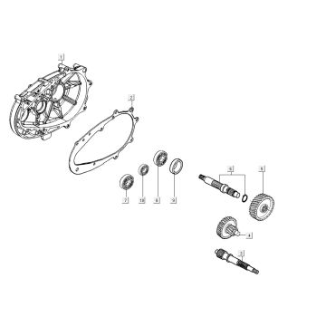 Cambio - Transmission Agility 16+ 200i Argento metallizzato opaco