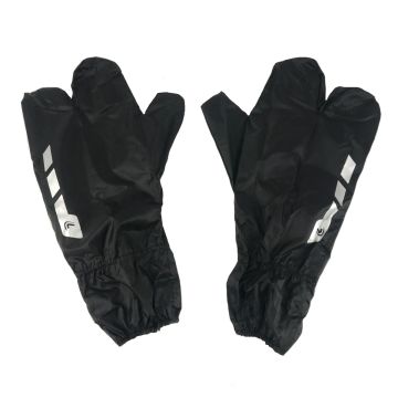 Guanto antipioggia a tre dita in nylon PVC, lampada universale nera