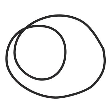 Guarnizione coperchio filtro aria in gomma 50 4 tempi Peugeot Django/Kisbee originale 802438