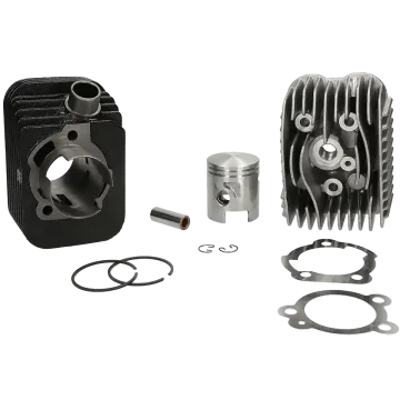 Cilindro con testata Polini 63 cc 43mm Racing Vespa-Gilera Ciao/Citta/Si/Bravo/Boxer/Boss/Grillo (diametro spinotto 12mm) 140.0065/R